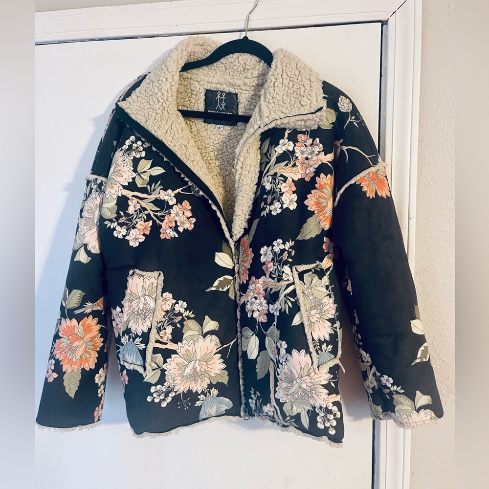 Johnny Was Sherpa Jacket. Retails for $425